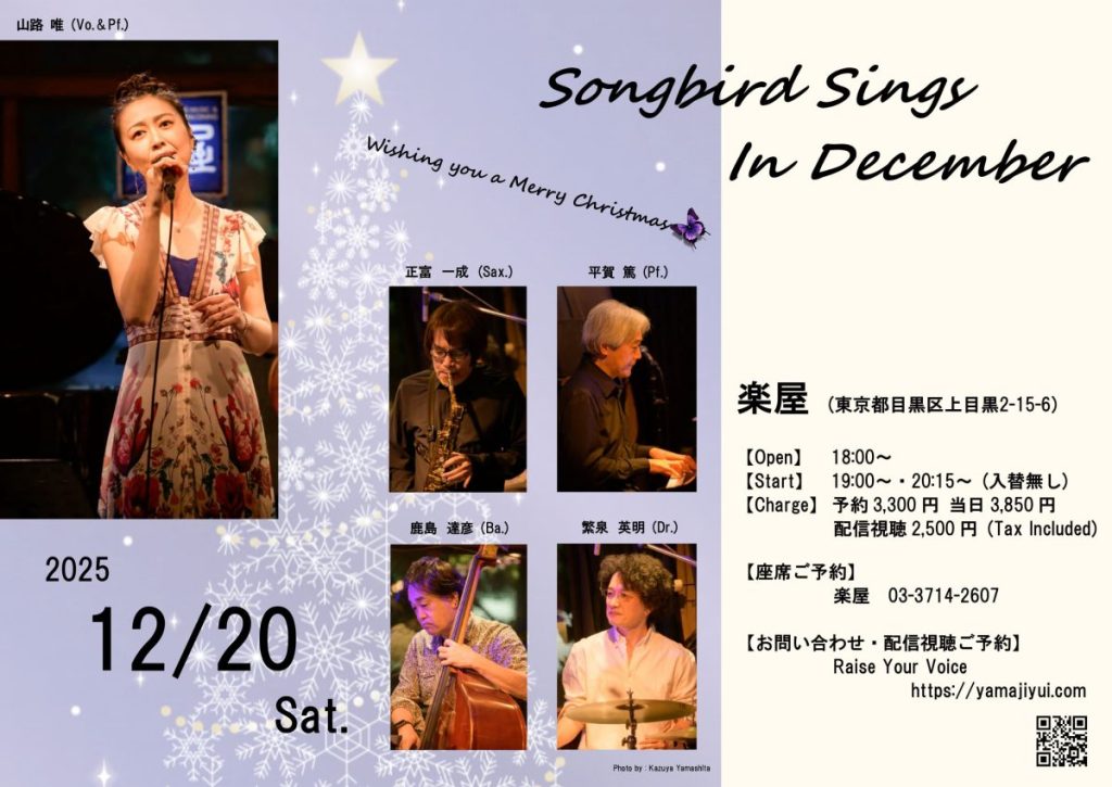 Songbird Sings In December – Wishing you a Merry Christmas